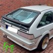 Jalousie Scirocco 2 wit jalousie witte houders