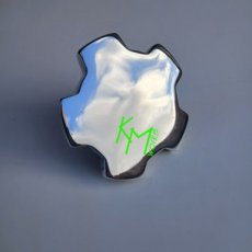 kmbr012-02 Bouchon de réservoir 'chromé' alu poli