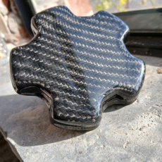kmbr012-carbon Tankklep carbon zonder slot Golf 1