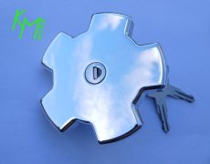 kmbr012 Bouchon de réservoir 'chromé' alu poli