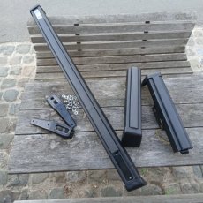 kmex048BL-2 achterbumper set staal zwart Caddy 1 voor-achter