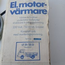 Motor verwarmingskit motorvärwarme VW LT